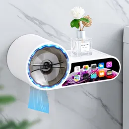 GUNOT Wasserdichter Toilettenpapierhalter, kreativer Taschentuchspender für Badezimmer, tragbarer Toilettenpapierrollenhalter, Aufbewahrungsbox 210401