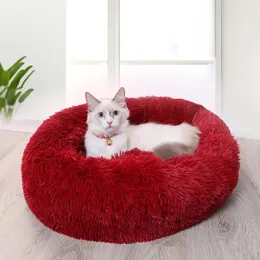 Łóżka dla kota meble zimowe flanel miękki dom psa koty koty dla dużych psów poduszka do zwierząt domowych Mat Pet Products