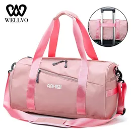 Borse da esterno Palestra Fitness Borsa da viaggio Spazio separato per scarpe Donna Formazione Borsa da viaggio impermeabile femminile Dry Wet Girls XA691WB