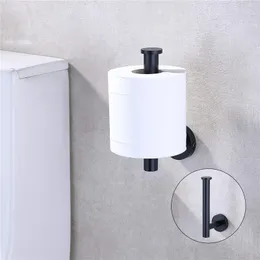 Toallero de baño sin perforaciones, soporte autoadhesivo montado en la  pared, rollo de papel, colgador colgante