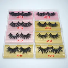 5D 20-25mm 3D Mink Eyelashes Maquiagem Mink Falso Cílios Macio Natural Espesso Eyelashes Falsoso Eye Lashes Extensão Ferramentas de Beleza