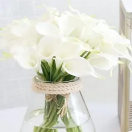 Decorative Flowers & Wreaths Artificial Mini Flower Simulation Calla Bouquet Fake Grass Aquatic Plants For Home Room Decoration