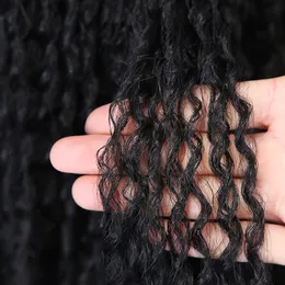 Kafa Bandı Uzun Dreadlock Peruk Sentetik Sahte Locs Doğal Siyah Kahverengi Eşarp Türban Sargı Isıya Dayanıklı Fiber Siyah Kadınlar için Doğrudan