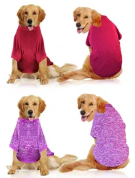 Sweter Pet Bluza Dog Odzież Tkanki Polar Knitwear Proxima Bezpośrednie Ciepłe Doggy Blutgers Piżamy Miękkie Ogromne Dogg Zimowy Dogg Winter Dogger Płaszcz Odzież do dużych psów (niebieski)