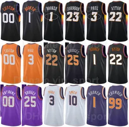 75-årsjubileum Basket Print Javale McGee Jersey 00 Devin Booker 1 Deandre Ayton 22 Mikal Bridges 25 Chris Paul 3 Jae Crowder 99 Frank Kaminsky 8 Man Kvinna Ungdom