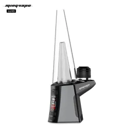 2021 Mingvape Luxo E Rig OLED SCREEN HOOFAH Vaxkoncentrat Rökning Rör färgglada ljus Glass Bong Budder Wireless Charging Enail Kit 2200mAh