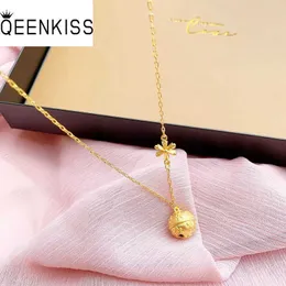 Qeenkiss Nc5220 Fine Jewelry Wholesale Fashion Woman Girl Bride Mother Birthday Wedding Gift Flowers Bells 24kt Gold Necklace