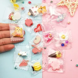 10st 3D Sweet Candy Resin Charms Pendants Fruktkaka i väskan Flytande DIY Craft Fit Earring Smycken