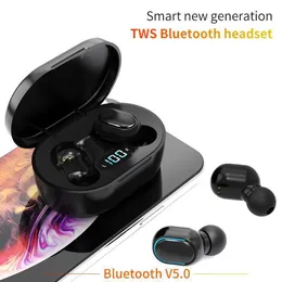 Sann trådlösa öronproppar Bluetooth-hörlurar Sporthörlonar TWS In-Ear-headset med mikrofon Mic Vattentät mobiltelefon