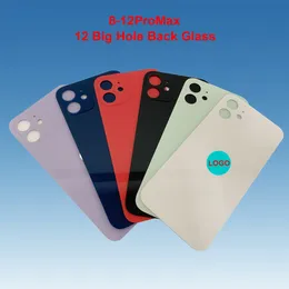 Sethone Soulings Hole Breg Back Glass for iPhone 12 12mini 12Pro 12ProMax الهاتف المحمول الخلفي الباب الباب إصلاح OEM