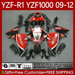 OEM-Verkleidungen für Yamaha YZF-R1 YZF R1 1000 CC YZF1000 YZFR1 09 10 11 12 Santander Red Bodywork 92No.47 YZF R 1 1000CC 2009 2010 2011 2012 YZF-1000 2009-2012 MOTO Body Kit