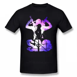 Sword Art Online T Shirt Sao T-Fun Casual Tee 100% Bawełna Krótki rękaw Drukowane Mężczyzna Plus Size Tshirt 210629