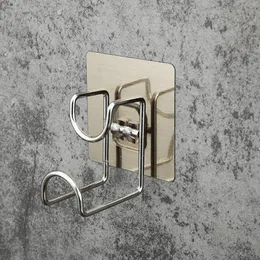 Hooks & Rails Storage Rack Self-Adhesive Washbasin Hook Stainless Steel Saving Space Wall-Mounted Bathroom Kitchen Organizor Holder Tools