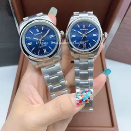 2021 Klockor 36mm Sapphire Crystal Fashion PinkWatches Armbandsur Mens Designer Kvinnor Lady Master Man Automatisk Mekanisk rörelse Klocka Diamant Armbandsur