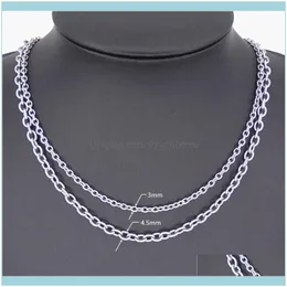 Necklaces & Pendants Jewelry16"18"20"22"24"26"100%Stainless Steel Round O Chain Necklace Many Widths For Pendant Jewelry Findings Never Fade