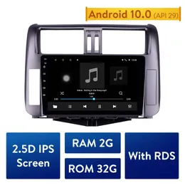 Car DVD GPS HD Android 10.0 Player IPS Navi Auto Radio para Toyota Prado 150 2010-2013 Apoio Carplay TPMS Multimedia