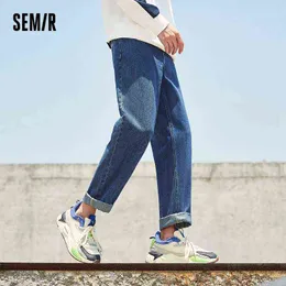 SEMIR Three-Proof Jeans Men 2021 New Water-Repellent Pants Loose Straight Pants Style G0104