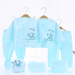 Born Girl Clothing Baby Sets 7 sztuk / zestaw 5 sztuk / zestaw Koszulki + Spodnie Pani garnitury dla dzieci Garnitury niemowląt 220118