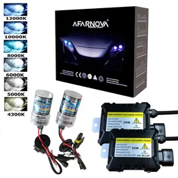 12V 55W Xenon H7 HID Conversion Kit H3 H11 9005 Bulb Auto Car Headlight Lamp 3000K 4300K ​​5000K 6000K 8000K 12000K