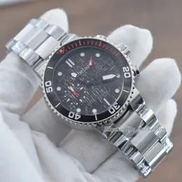 Großhandel Montre De Luxe Herrenuhren Armbanduhren Automatikwerk Schwarzes Zifferblatt Kautschukarmband Hanbelson