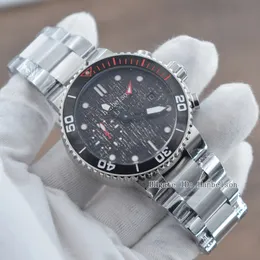 Atacado relógios masculinos Montre De Luxe relógios de pulso movimento automático mostrador preto pulseira de borracha Hanbelson