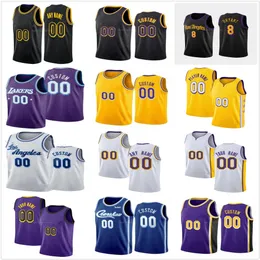 2021 2022 75th Custom Printed 6 Anthony 3 LeBron Davis James Carmelo 7 dwight 39 Howard Malik 11 Monk Russell 0 Westbrook 12 Nunn Män Kvinnor Ungdom Basketballtröja