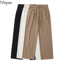 Nbpm Fashion Pockets Loose Wide Leg Jeans Woman High Waist Girls Streetwear Baggy Denim Trousers Pants Vaqueros Mujer 210529