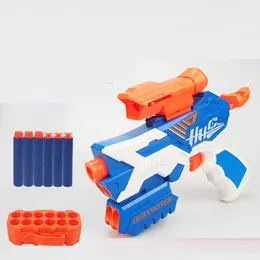 Child Toy Gun Pistol Blaster Launcher Plastic Shooting Manual Hand Gun Toy For Kids Boys Birthday Gifts Outdoor Games