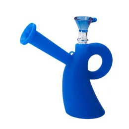 Das neueste rauchende Silikon-Wasserpfeifenrohr aus Borosilikatglas mit einer Länge von 13 mm und einer Duschform unterstützt ein individuelles Logo