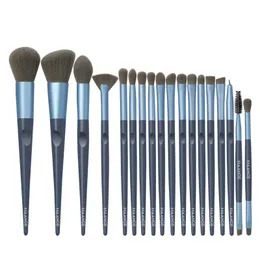 18-teiliges professionelles Make-up-Pinsel-Set, Moiré-Nylonhaar, Foundation, Concealer, Lidschatten, Rouge, Kosmetik-Make-up-Pinsel