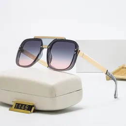 Moda design clássico polarizado 2021 óculos de sol de luxo para homens e mulheres óculos de sol piloto uv400 armação de metal lente polaróide 1145