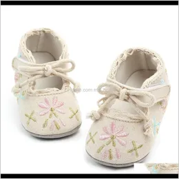 Primavera Estate Bambina Bambino Nato Ricamo Fiore Principessa Pu Antiscivolo Suola Morbida The Walker Ejwtt Walkers Zxy9Z