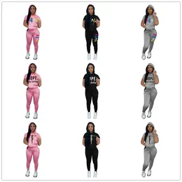 Ropa de primavera, chándales para mujer, conjunto de dos piezas, Sudadera con capucha, pantalones de chándal, traje deportivo, artículos al por mayor para negocios K8636