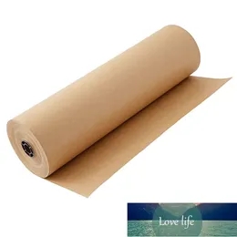 Craft 30 Meters Brown Kraft Wrapping Paper Roll For Wedding Birthday Party Gift Parcel Packing Art Materials