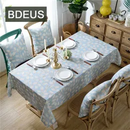 BDEUS Wodoodporna drukowana obrus do domu i obozu El Wedding Party Square Cloths Dining Coffee Cover 211103