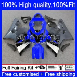 Bodys para Suzuki GSXR600 GSXR-750 GSX-R750 K4 750CC 04 05 20NO.65 GSXR 600 750 CC 600cc GSX-R600 04-05 GSXR750 Blue Grey Black GSXR-600 2004 2005 Fairings OEM