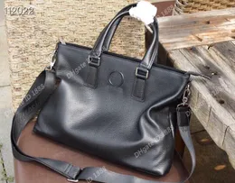 Nowa luksusowa marka Męskie Teksasza na ramię czarna skórzana torebka Business Men Laptop Bag Messenger Bag 5 -Star Recenzja