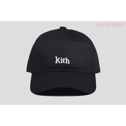 Serif Baseball Kith Cap 아빠 모자 여성 남성 여름 태양 해변 모자 숙녀 트럭 운전사 모자 바이저 야외 Snapback 2YSZ5 {카테고리}