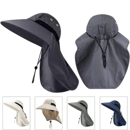 Cappelli da esterno Berretto di protezione solare Patta da pesca Flip Maschera regolabile UV a 360 gradi ad asciugatura rapida Accessori per abbigliamento sportivo