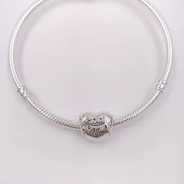 925 Sterling Silber Schmuckherstellung Ausverkauf Pandora Disny Mini Mouse Signatur Charms Kette Perlenarmbänder für Herz Halskette für Frauen DIY 7501057370329P