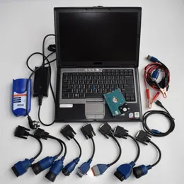 Diesel Truck Diagnosty Scanner Tool Nexiq 125032 USB Link z laptopem D630 Kable pełny zestaw 2 lat gwarancyjny komputer 4g Windows7