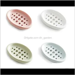 Accessories Bath Home & Garden Drop Delivery 2021 Sile Non-Slip Holder Dish Bathroom Shower Storage Plate Stand Hollow Openwork Soap Dishes S