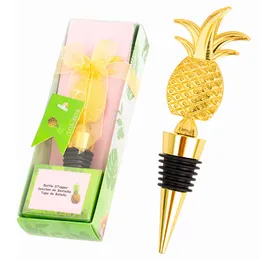 Metal Wine Stoppers Bar Tools Creative Pineapple Shape Champagne Bottle Stopper Wedding Guest Gifts Souvenir