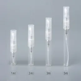2ml 3ml 5 ml glasögon Atomizer Refillerbar liten spray parfymflaska Mini glasflaska Amber aromatiska flaskor Tom doft