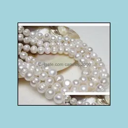 Perlenketten Anhänger Schmuck Barock 12-1M natürliche Südsee weiße Perle 35 Zoll 925 Silber Verschluss Drop Lieferung 2021 Xroiu