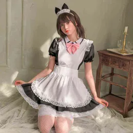 NXY SEXY SET HALLOWEEN COSPLAY COSTUME PARTY ROLL-SPELAR DRACK UP SPEAT-UP KVINNA DUTFITS JP Anime Kawaii Maid Pink Cat Lolita Dresses Förkläde 1210