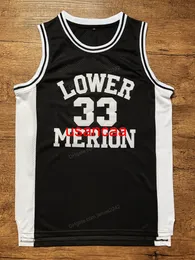 # Lower Merion 33 Bryant Basketball Jersey College Men High School All Stitched Black Size S-XXL