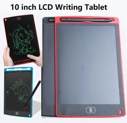 10 tum LCD-skrivning Tablet Ritning Board Blackboard Handstilkuddar för Present Papperlös Notepad Tablet med Retail Box