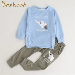 Boys Girls Clothing Sets Spring Autumn Fashion Cartoon Outfits Kids Lovely Casual Clothes Toddler Baby Suit 210429