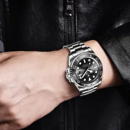 Męskie automatyczne zegarek mechaniczny Waterproof Sapphire Fashion Mode Sports zegarki na rękę Montre de Luxe